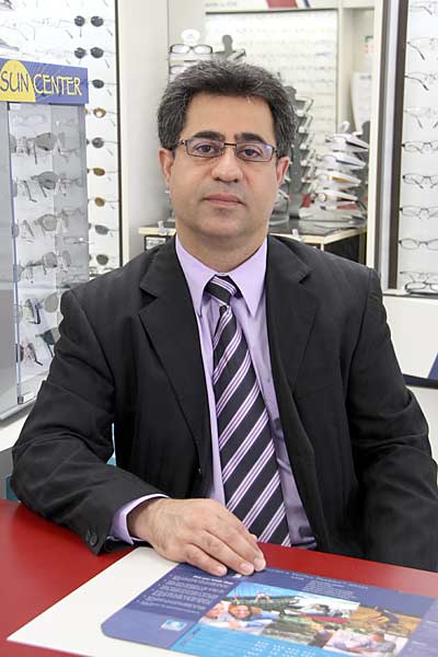Peyman Jabari Manager in Lens Master Optical Store, Kitchener Optician